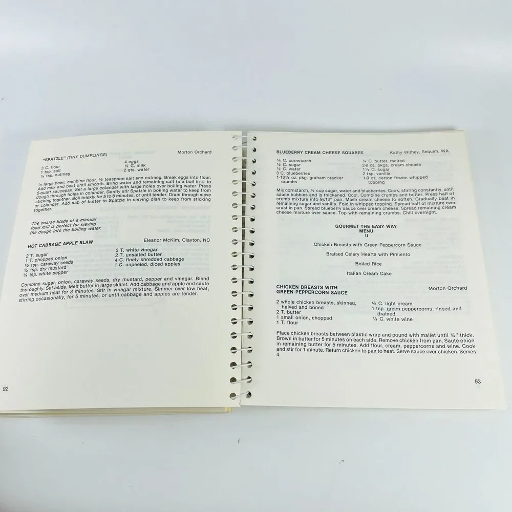 J. Sterling Morton Orchard & Tree Farm Spiral Cookbook 1987 Arbor Day Nebraska